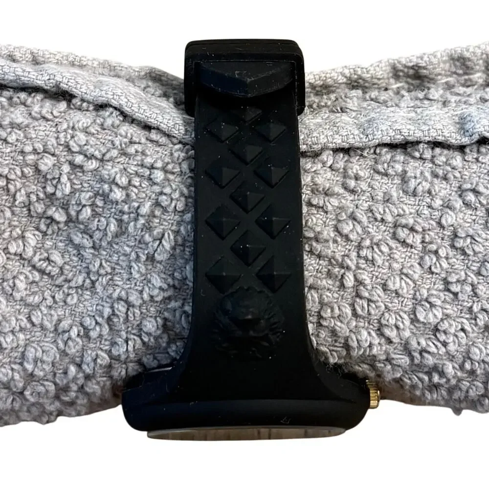 Versace Versus Fire Island Watch Silicone Stainless Steel Analog Women's Black